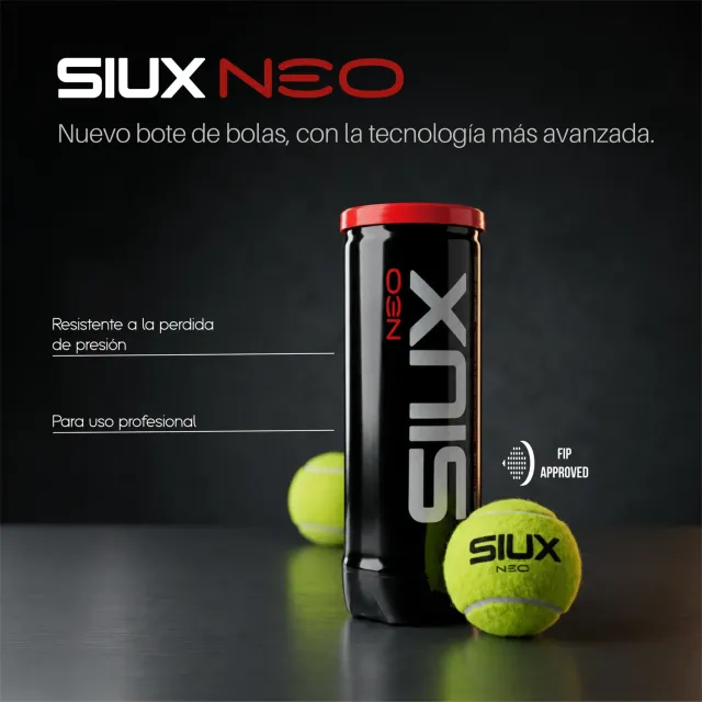 Siux Neo padelbolde kasse 24 dåser rød