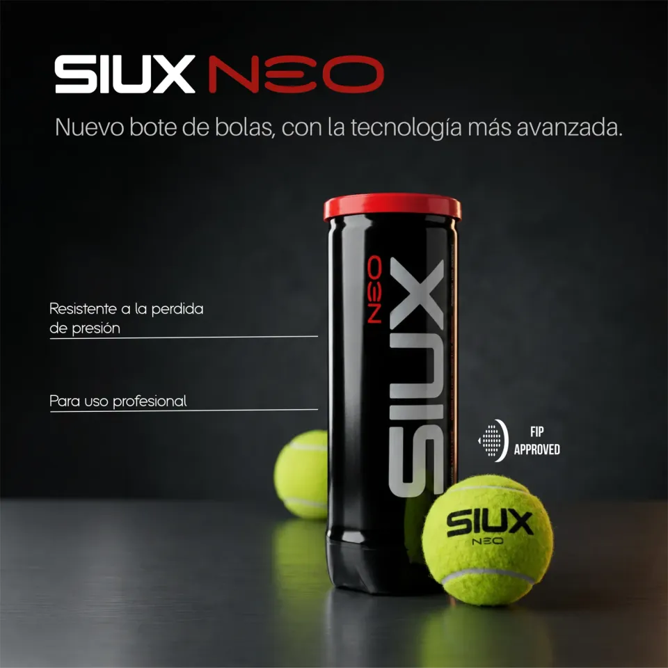 Siux Neo padelbolde kasse 24 dåser rød