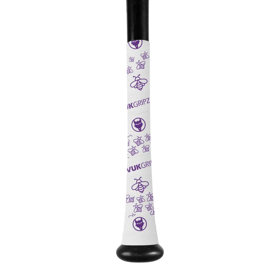 Vukgripz Bumble Bee bat grip tape gul sort friktion