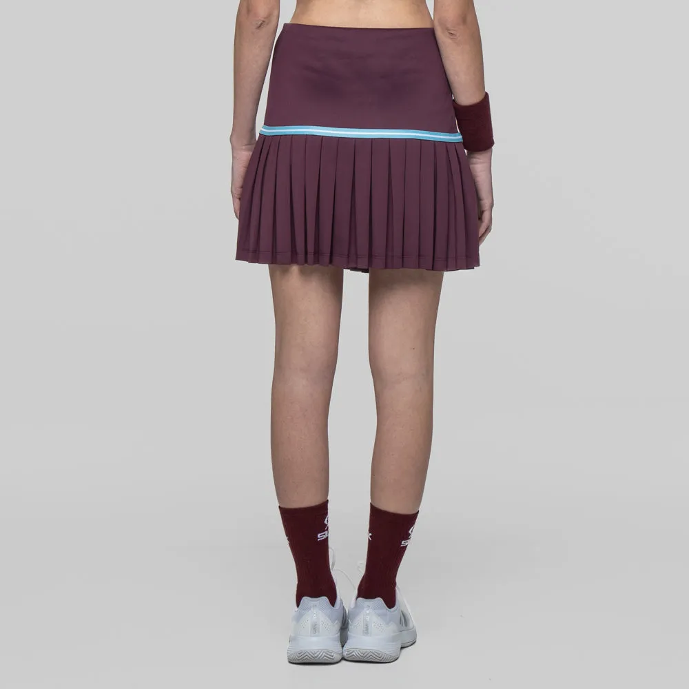 Siux Apex 26 padelnederdel dame bordeaux med shorts