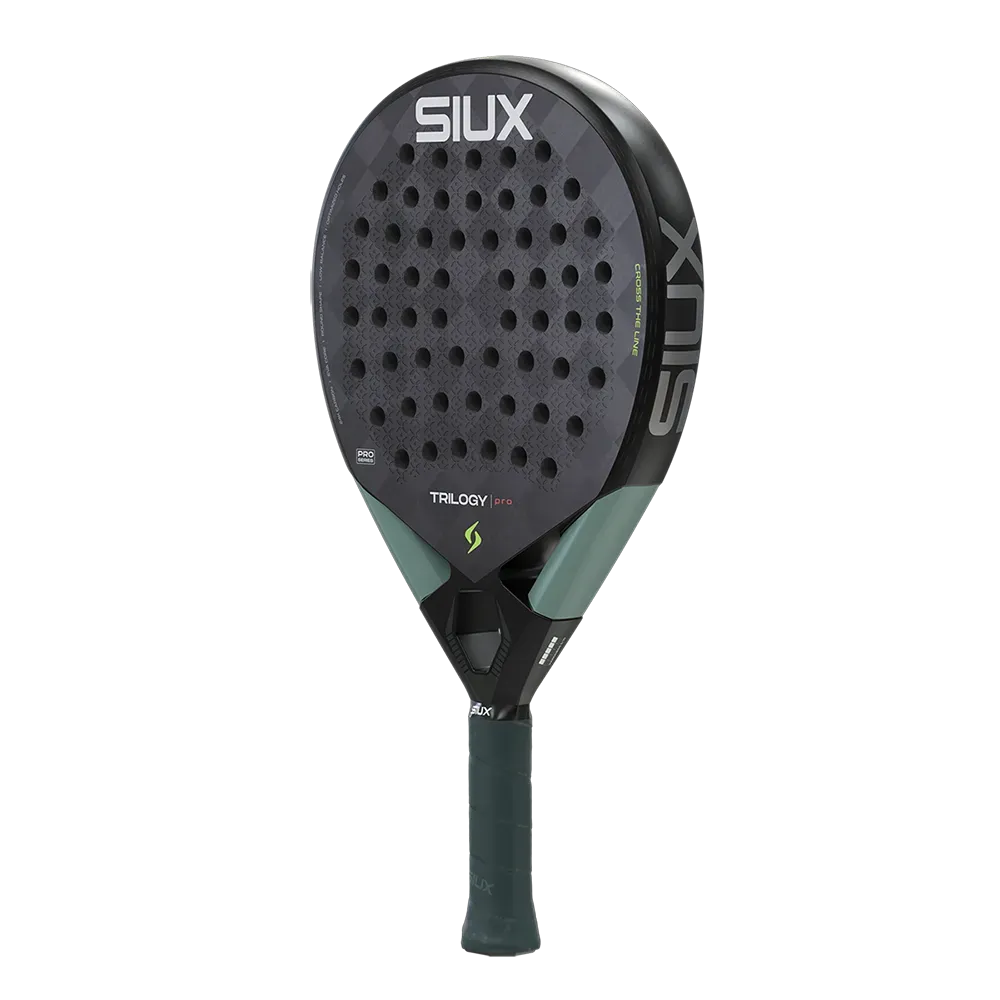 Siux Trilogy Pro 2026 Padelbat Noir Fog kontrol