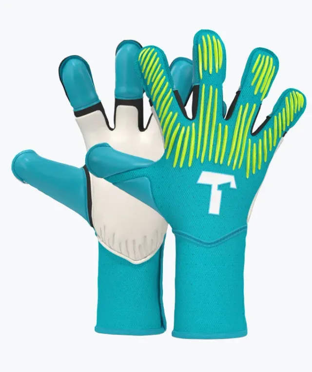 T1TAN Rebel 2.0 Sky Blue Junior Pro målmandshandsker med fingersave