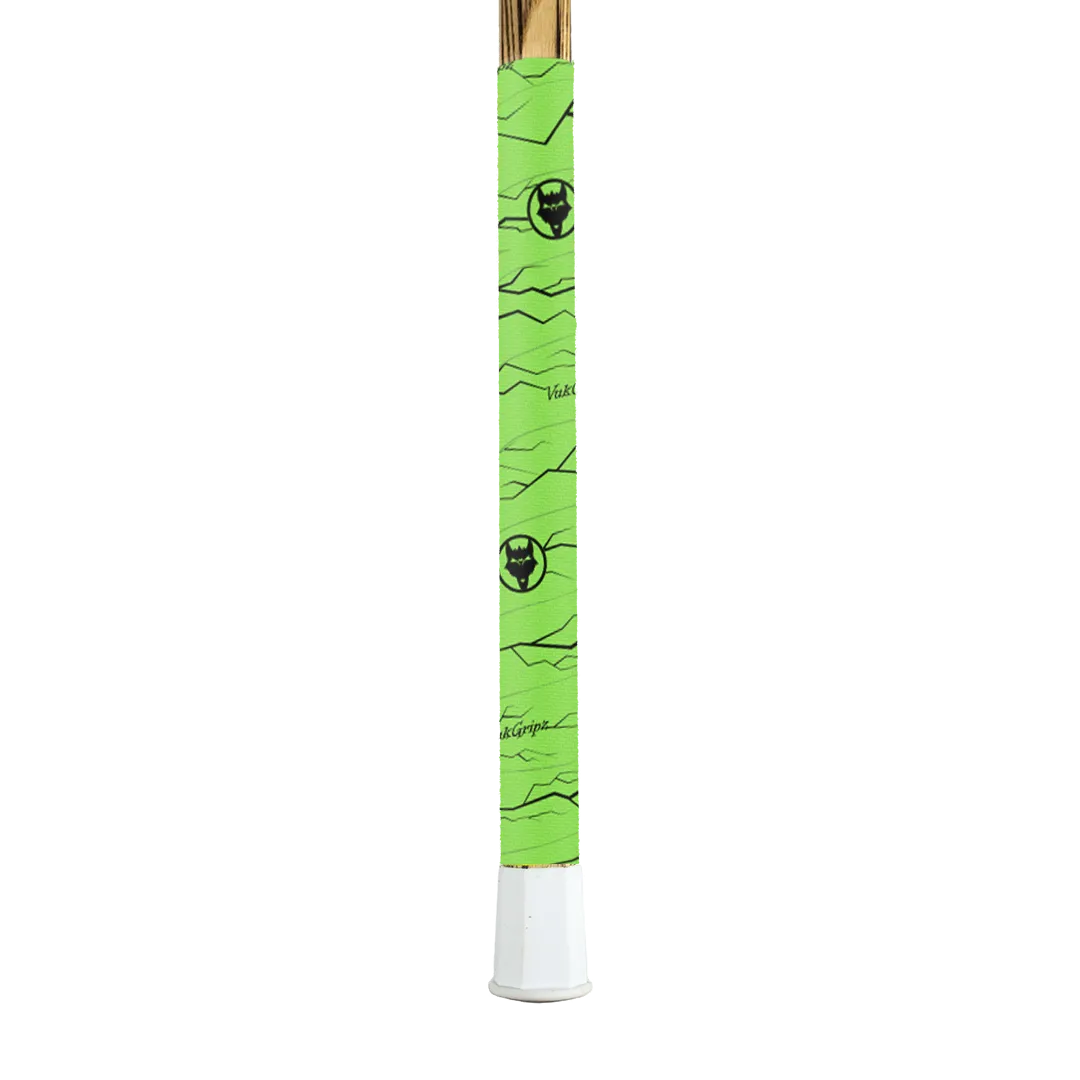 Vukgripz Pulse lacrosse griptape 3-pak sort-hvid skridsikker