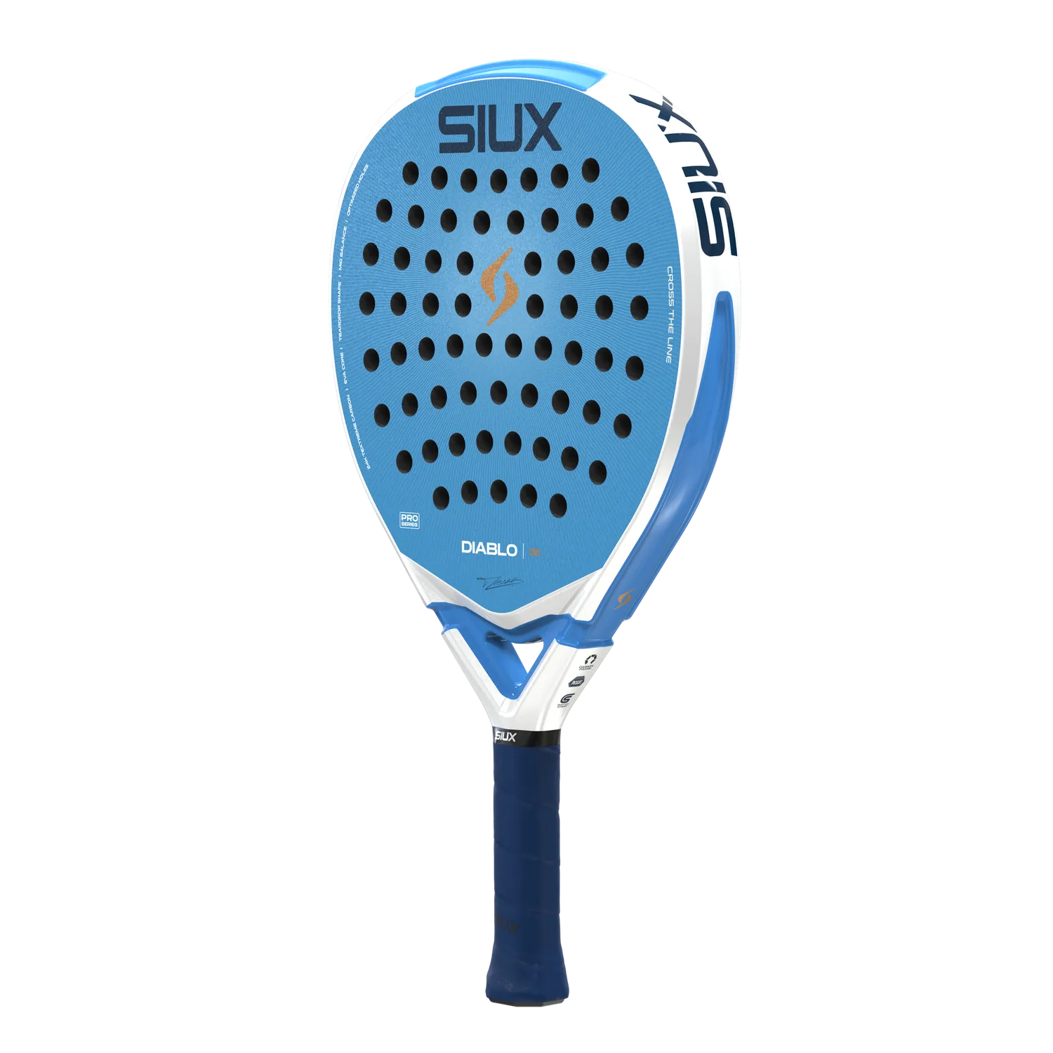 Siux Diablo Pro SE padelbat blå til angreb