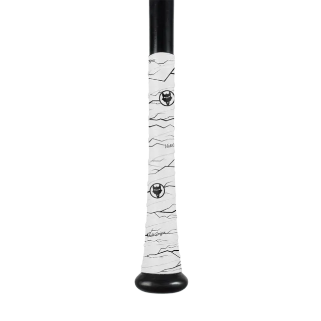 Vukgripz Pulse bat grip tape hvid sort tyndt greb