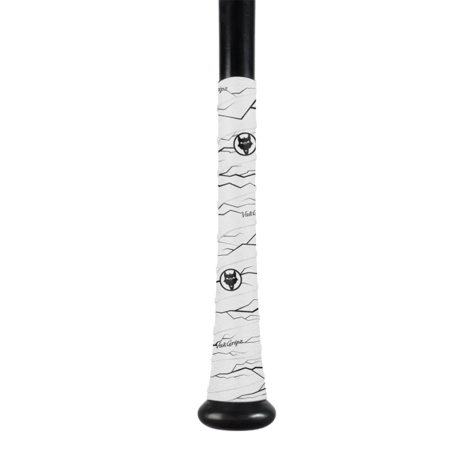 Vukgripz Pulse bat grip tape hvid sort tyndt greb