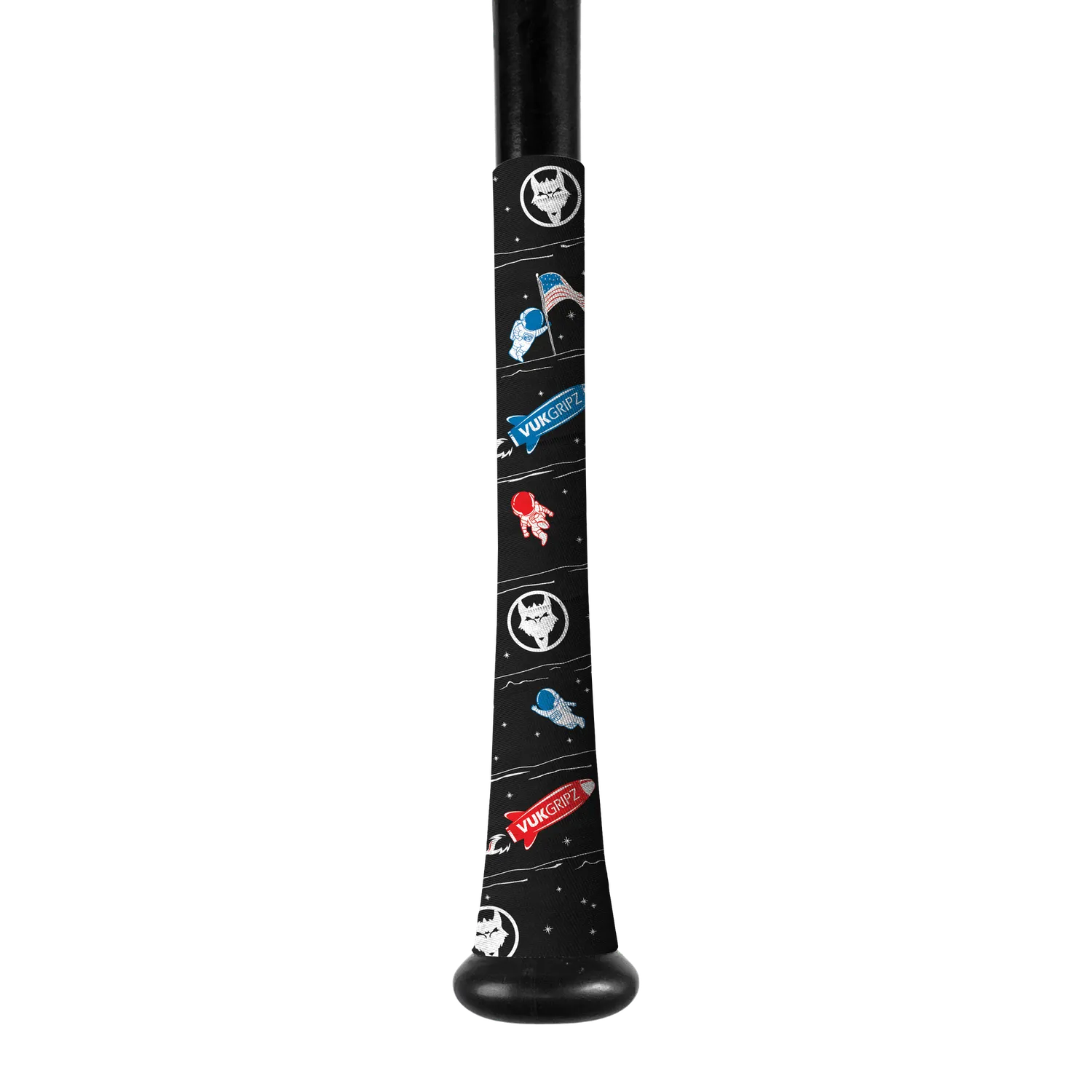 Vukgripz 250th Black bat grip sort USA jubi