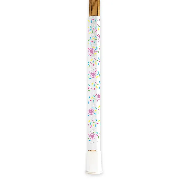 Vukgripz White Donut lacrossegrip hvid donutdesign