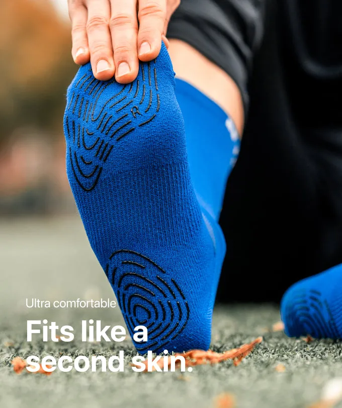 T1TAN Grip Socks gripsokker blå skridsikre