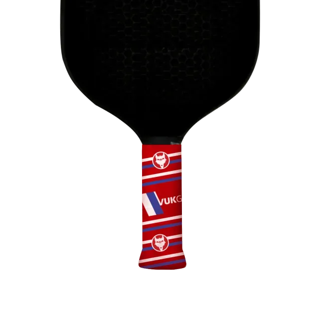 Vukgripz Mach 1 pickleball greb rød hvid blå