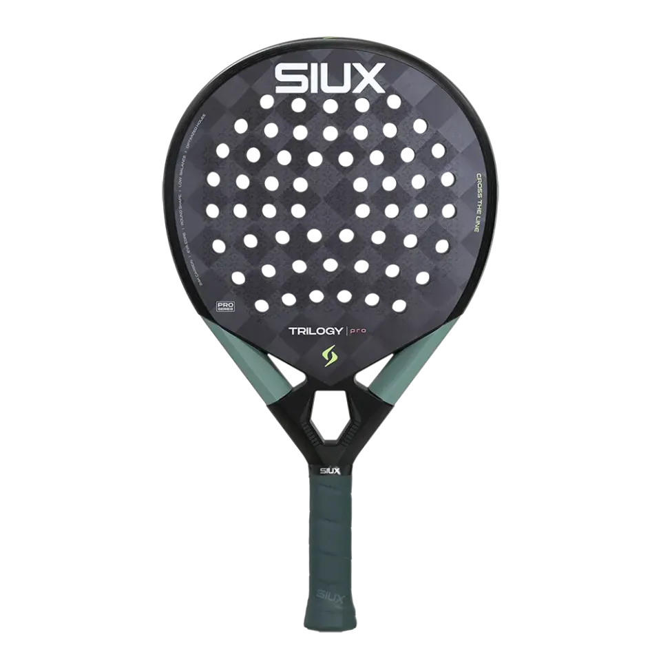 Siux Trilogy Pro 2026 Padelbat Noir Fog kontrol