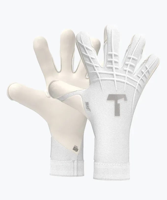 T1TAN White Beast 3.0 målmandshandsker hvid Gecko Grip