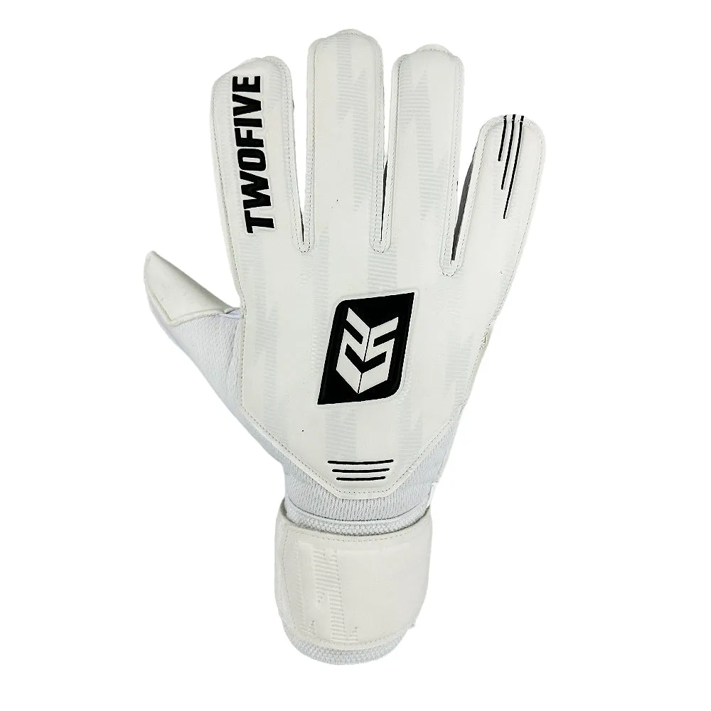 TwoFive Atlanta Basic Whiteout målmandshandsker flat cut