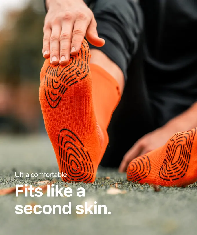 T1TAN Grip Socks gripsokker orange skridsikre