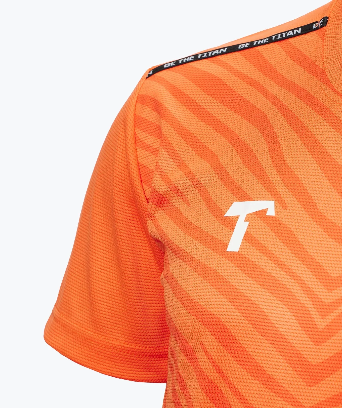 T1TAN Warm-up træningstrøje orange kortærmet