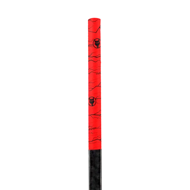 Vukgripz Pulse hockeytape rød med sort ekstra greb