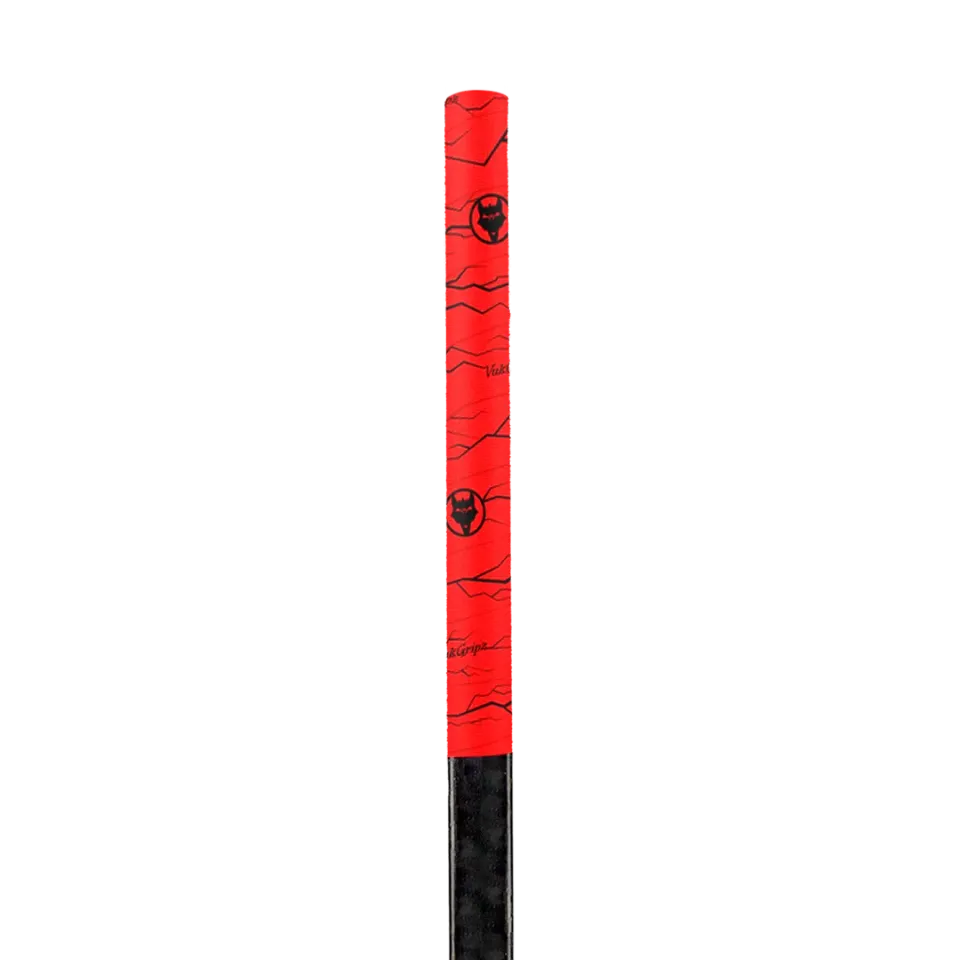 Vukgripz Pulse hockeytape rød med sort ekstra greb