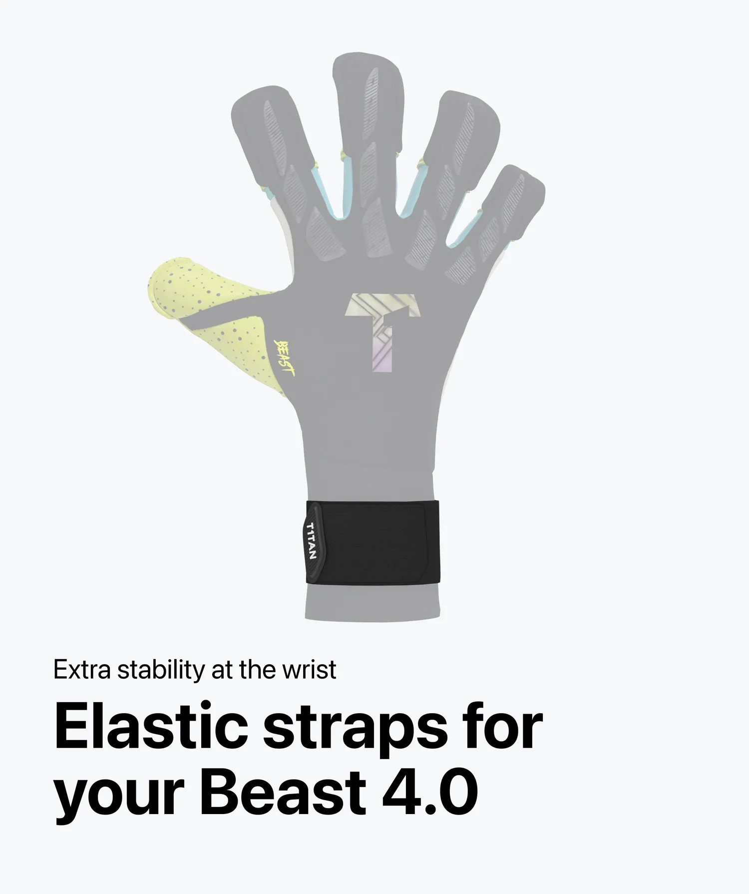 T1TAN Beast 4.0 elastikstrop sort S-L