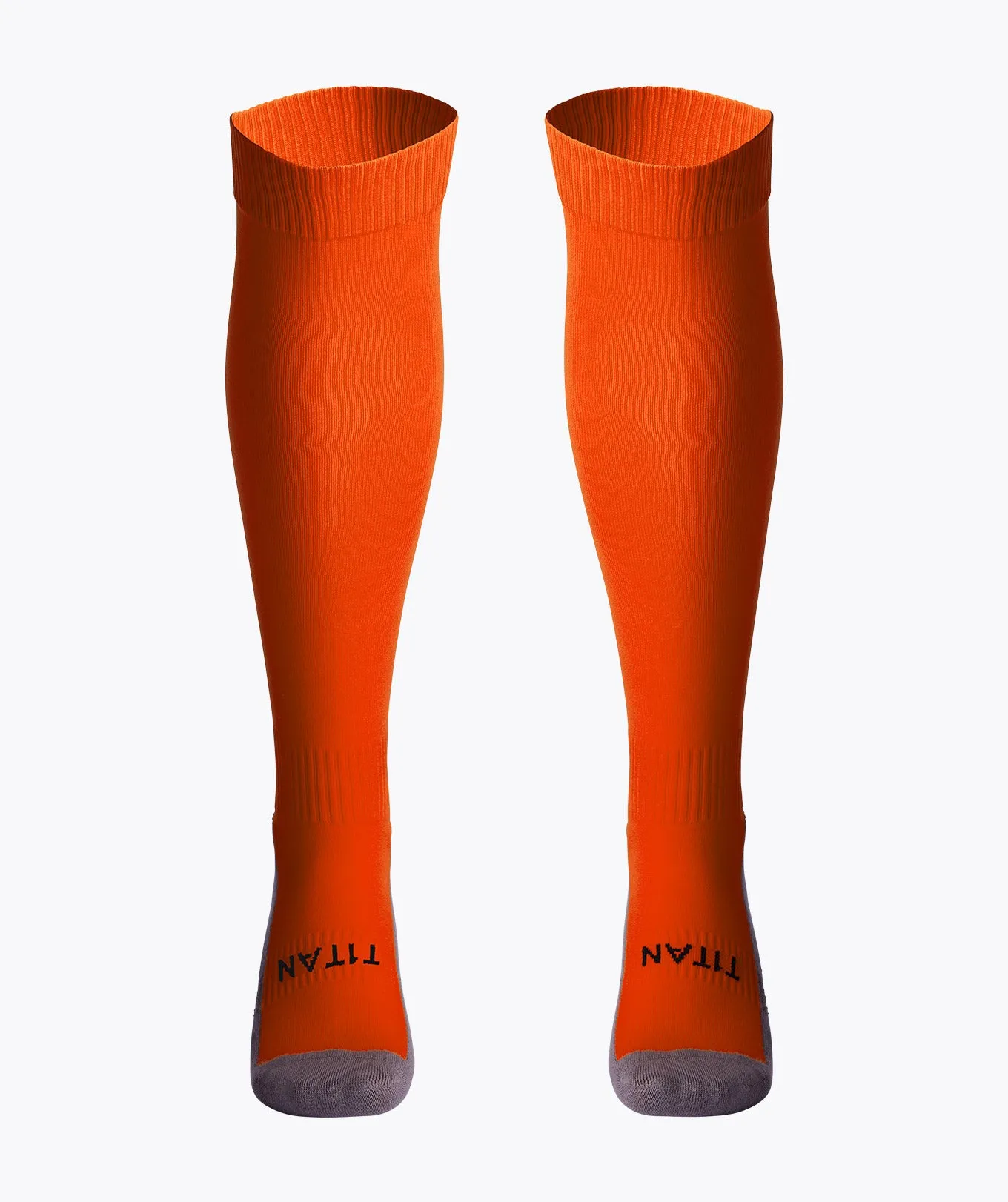 T1TAN fodboldstrømper orange str 6-8,5 sokker
