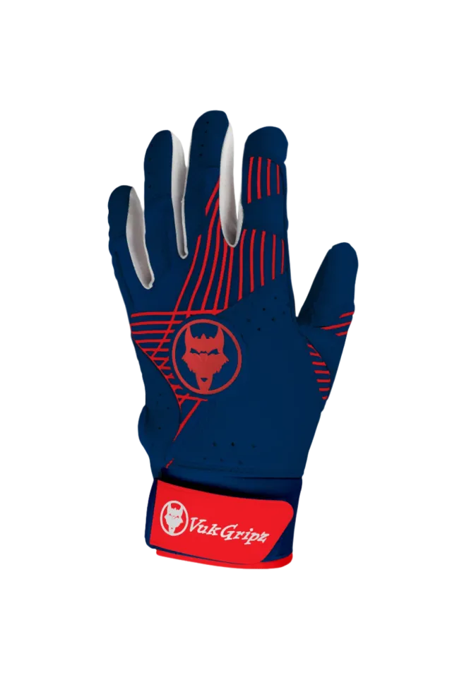 Vukgripz Prowler Red Navy battinghandsker rød navy
