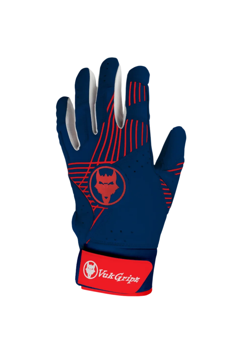 Vukgripz Prowler Red Navy battinghandsker rød navy