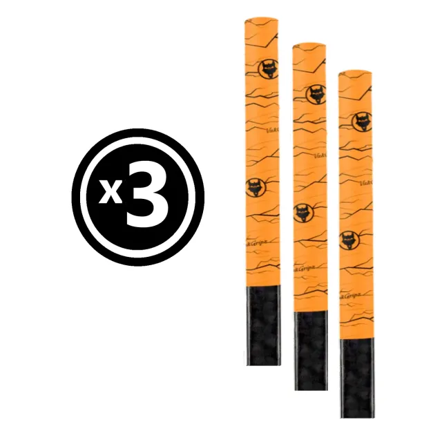 Vukgripz Pulse hockeytape 3-pak sort/hvid skridsikker