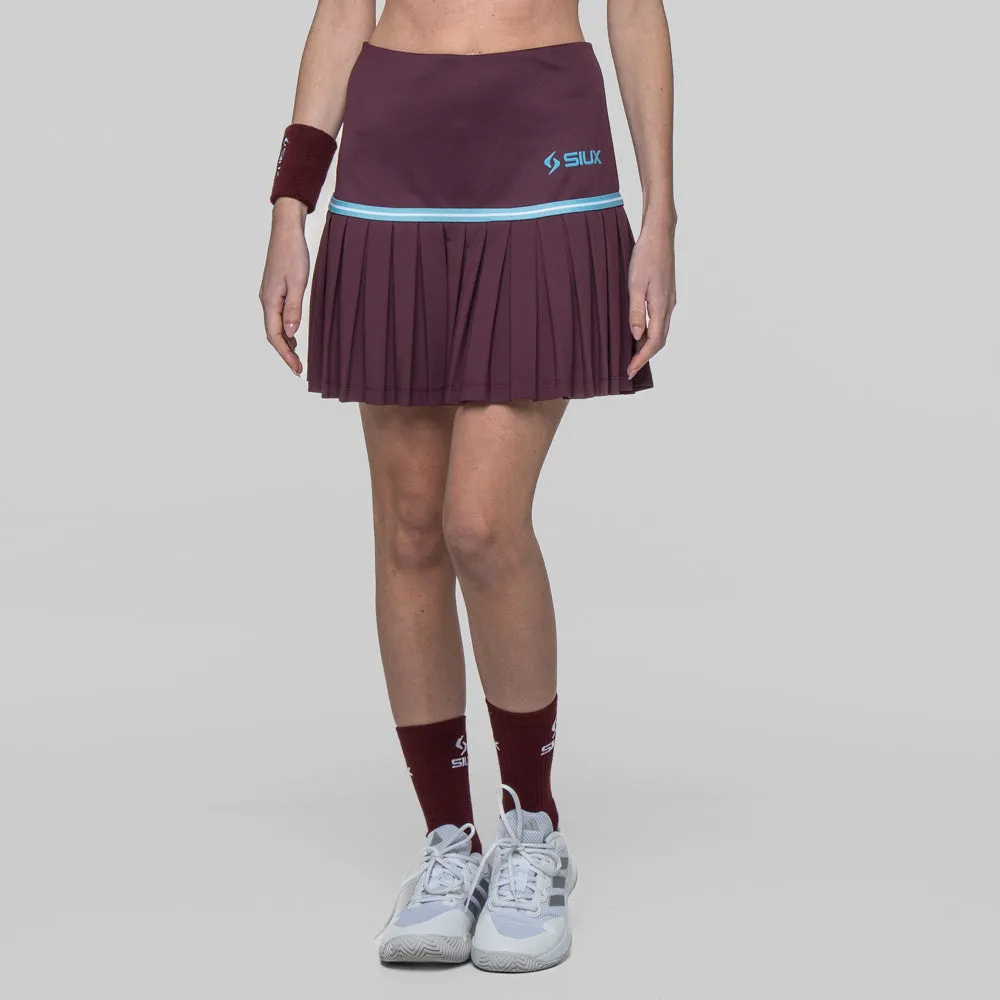 Siux Apex 26 padelnederdel dame bordeaux med shorts