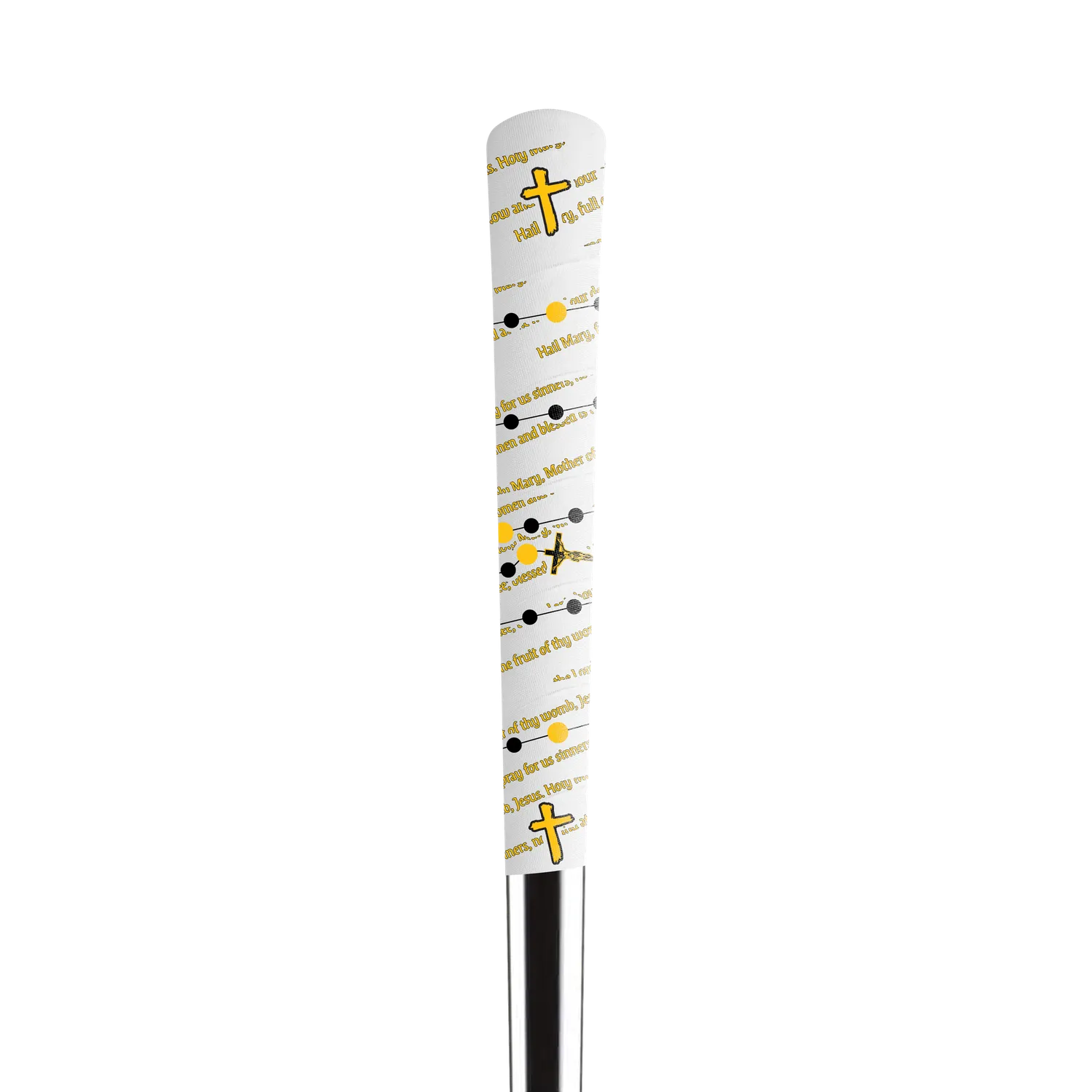 Vukgripz Faith Golf Grip Rosary golfgrip sort hvid