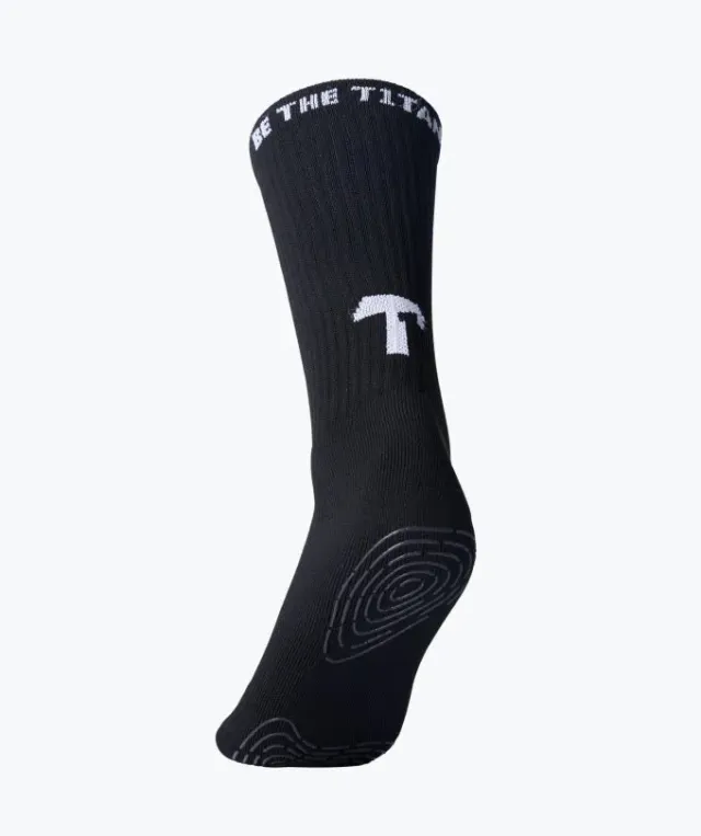 T1TAN Grip Socks gripsokker sort skridsikker