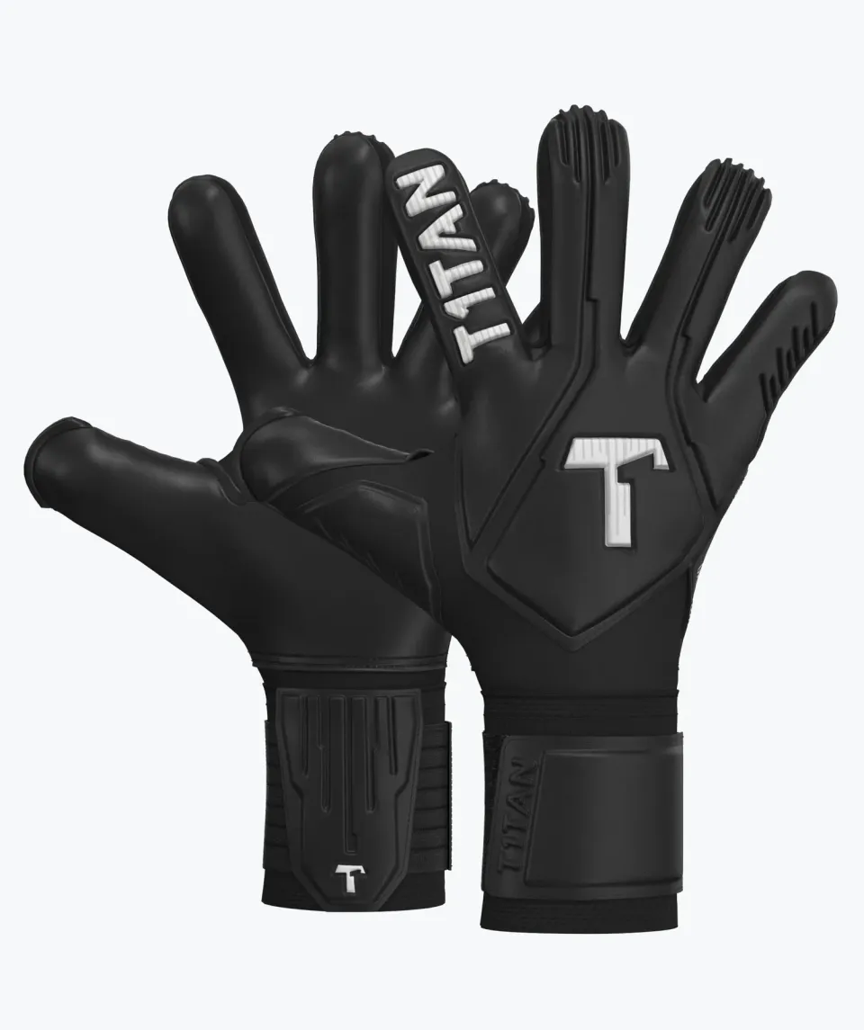 T1TAN Legend 1.0 Black-Out målmandshandsker sort