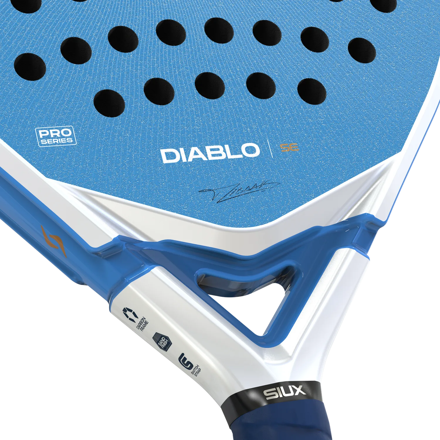 Siux Diablo Pro SE padelbat blå til angreb