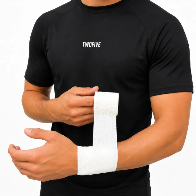 TwoFive Goalkeeper Tape håndledstape hvid