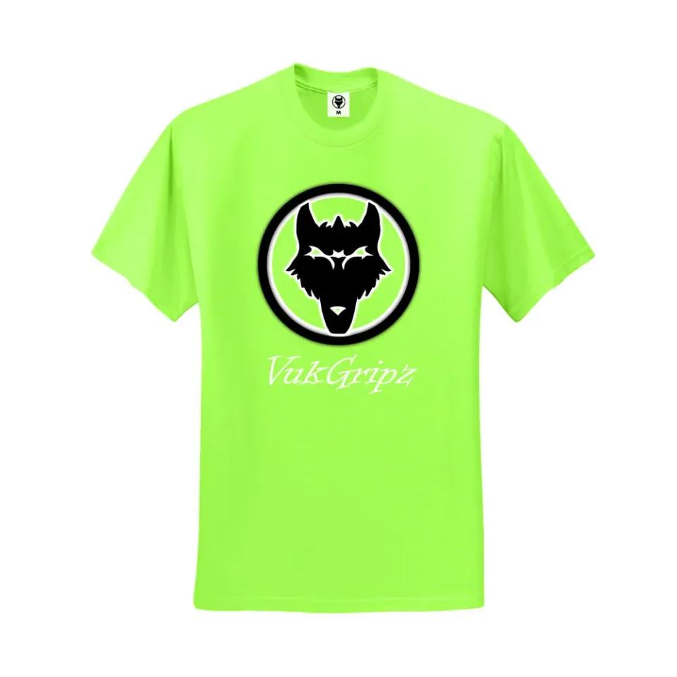 Vukgripz Green Poly t-shirt grøn kort ærme logo