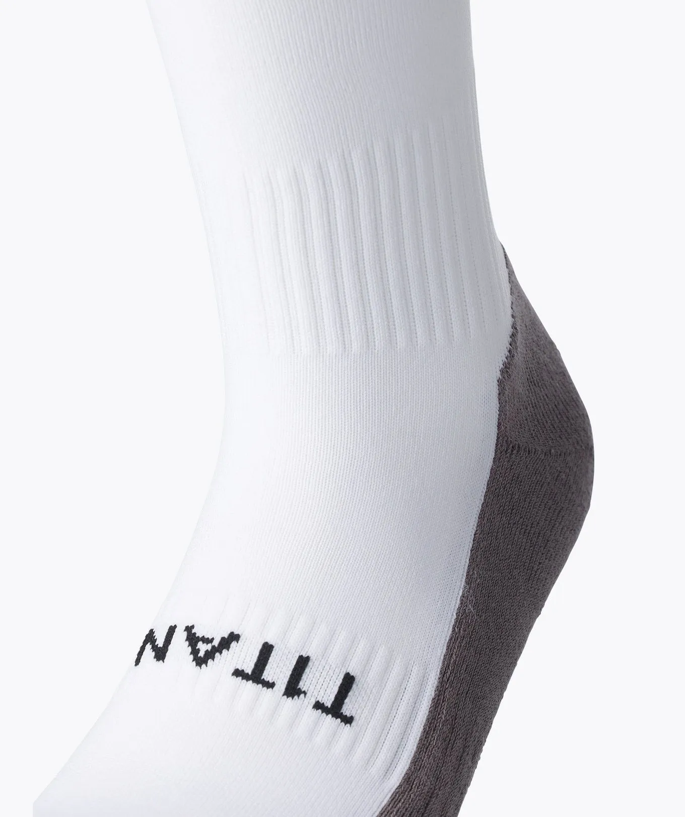 T1TAN Soccer Socks fodboldsokker hvid strømpe