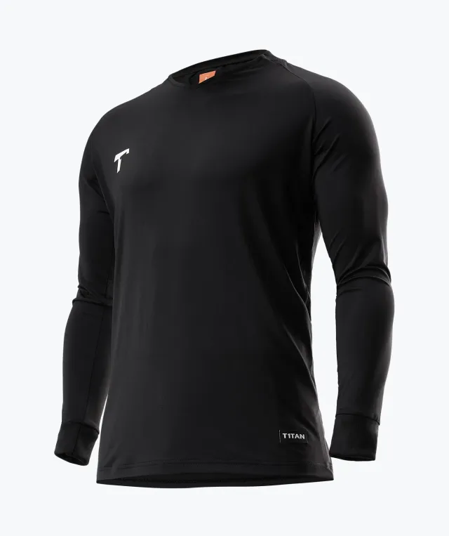 T1TAN målmandstrøje sort body fit