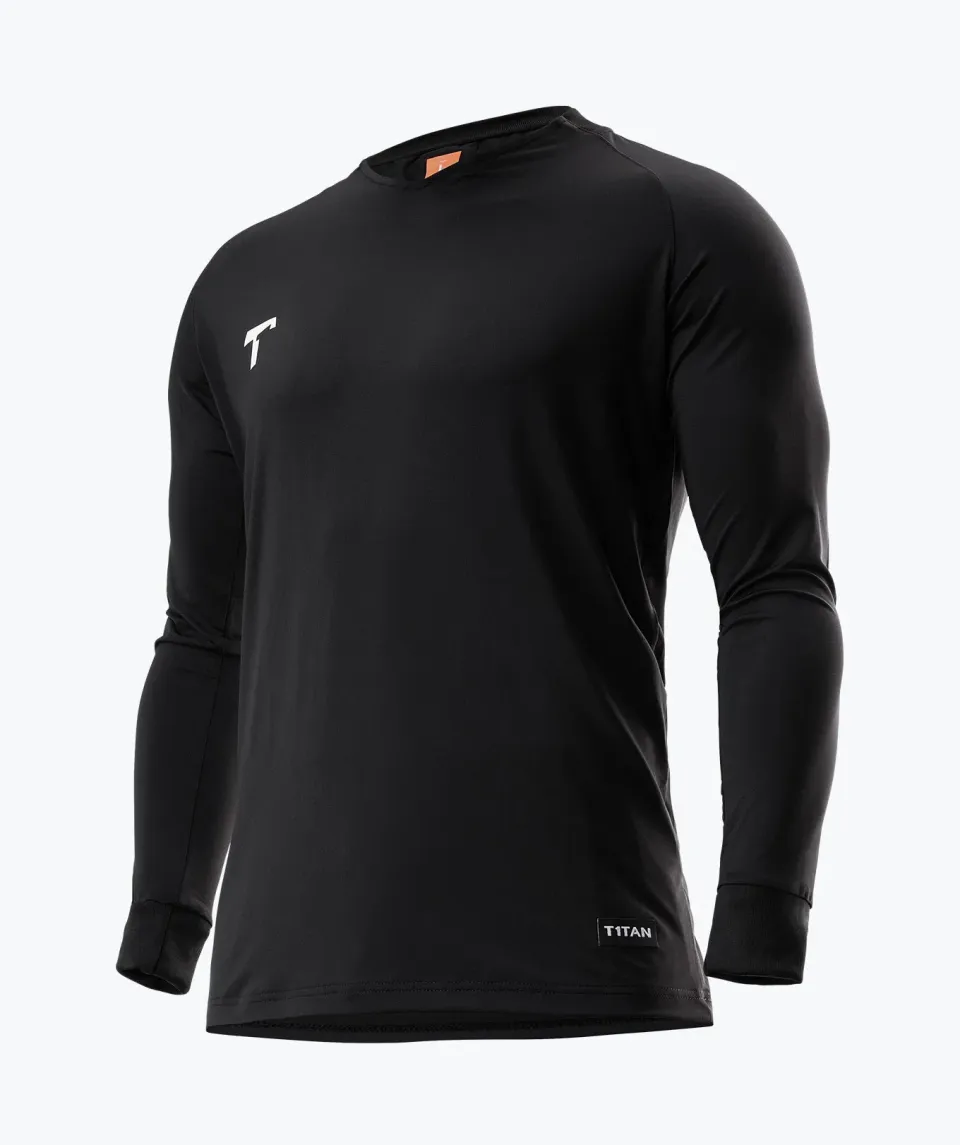 T1TAN målmandstrøje sort body fit