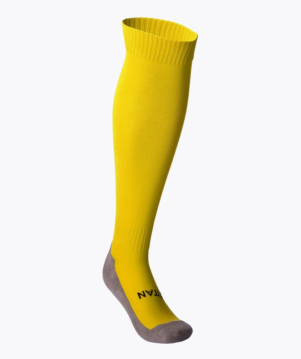 T1TAN Tubesocks fodboldstrømper gule