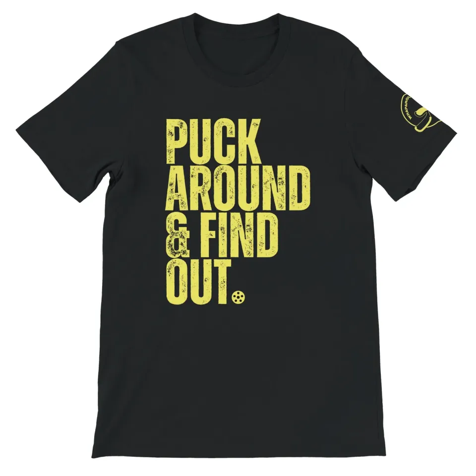 Puckaround Find Out T-shirt sort L bomuld