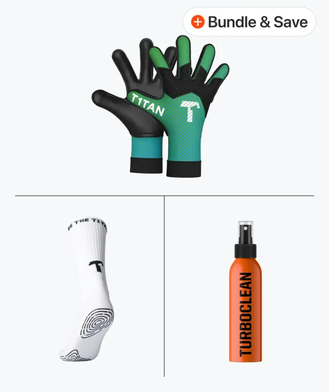 T1TAN Arox 1.0 Junior målmandssæt med spray og strømper