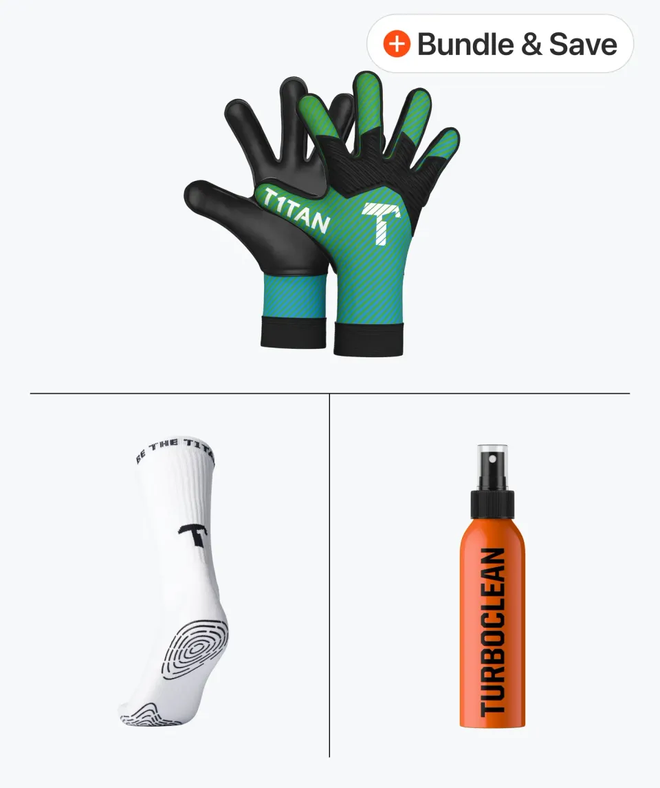 T1TAN Arox 1.0 Junior målmandssæt med spray og strømper