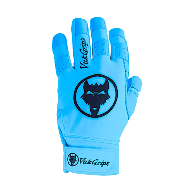 VukGripz Howler batting gloves babyblå læder S-XXL