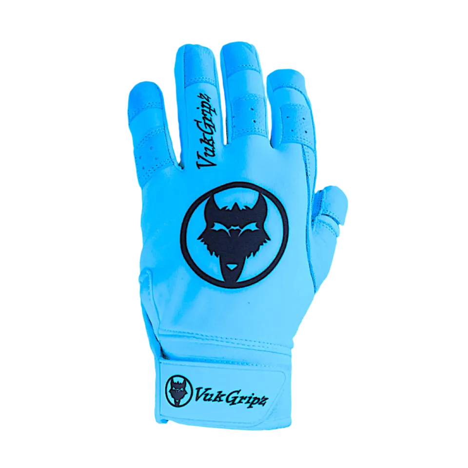 VukGripz Howler batting gloves babyblå læder S-XXL