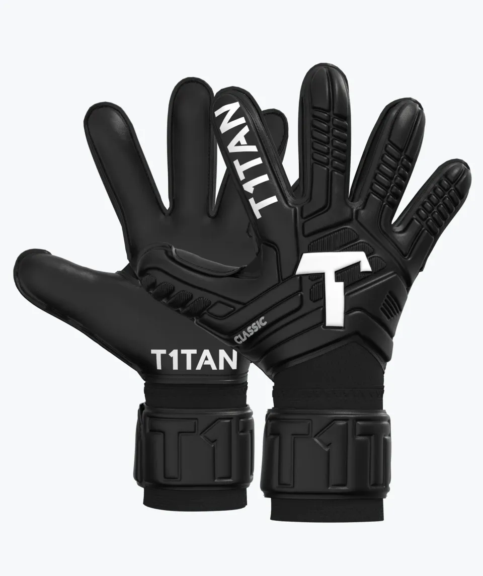 T1TAN Classic 1.0 Black-Out målmandshandsker fingersikring