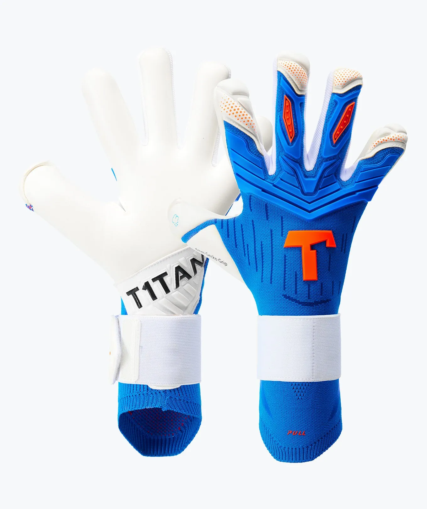 T1TAN Alien Gravity Blue 2.0 målmandshandsker blå uden sikring