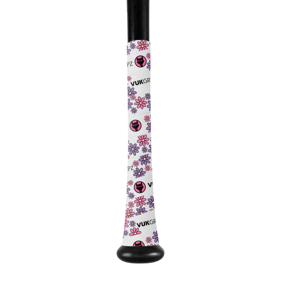 Vukgripz Flower bat grip softball pink/hvid