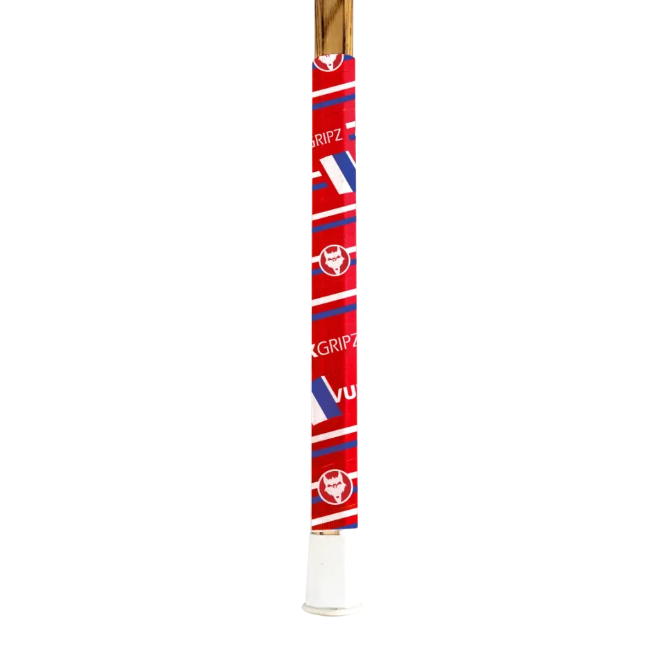 Vukgripz Mach 1 lacrosse tape rød/hvid/blå