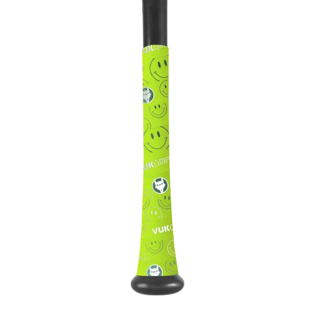 Vukgripz Smiley bat grip tape neongrøn fastpitch