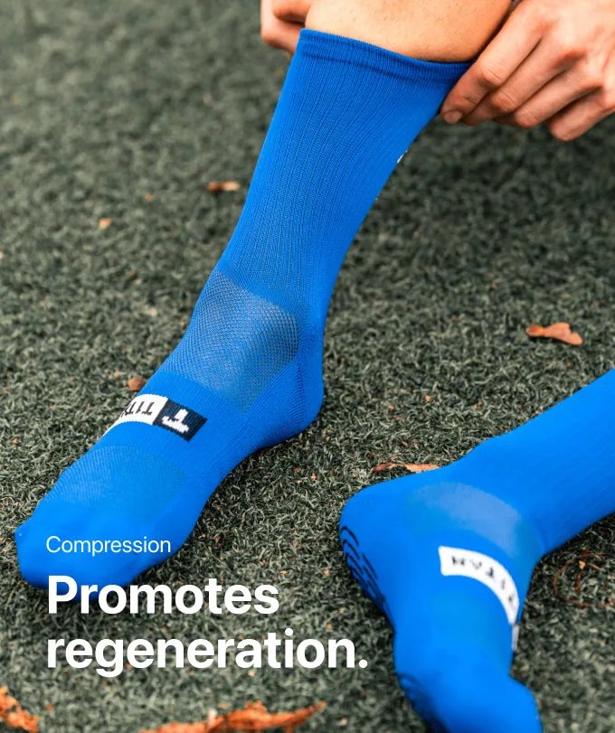 T1TAN Grip Socks gripsokker blå skridsikre