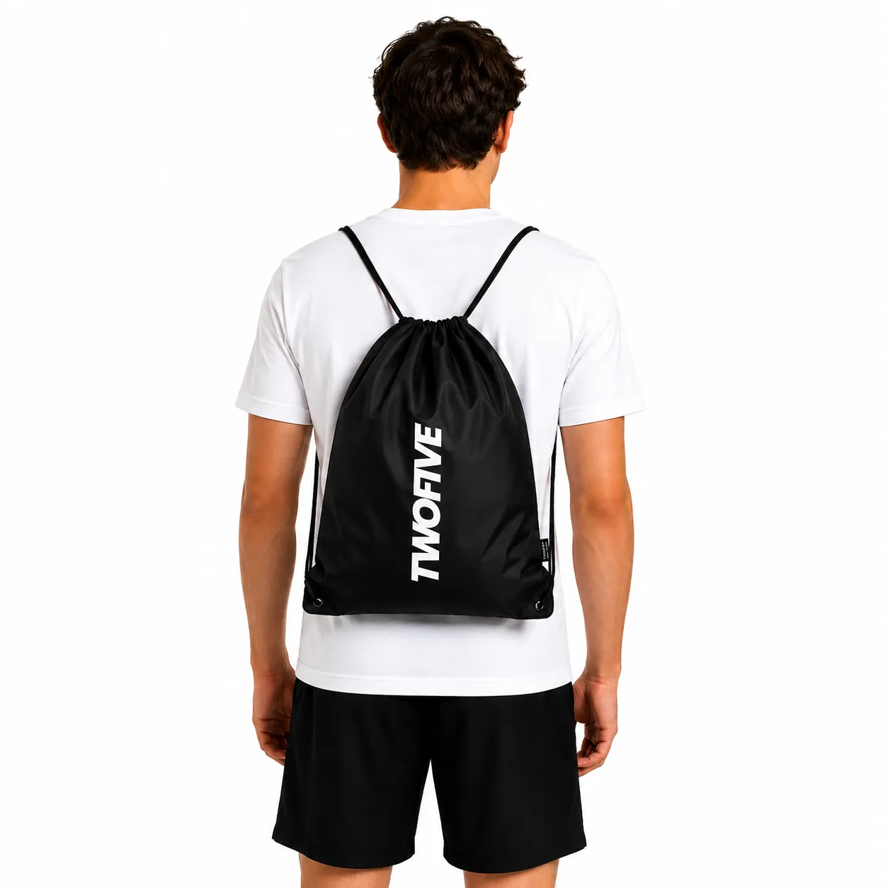 TwoFive Gymsack træningspose polyester snøreluk