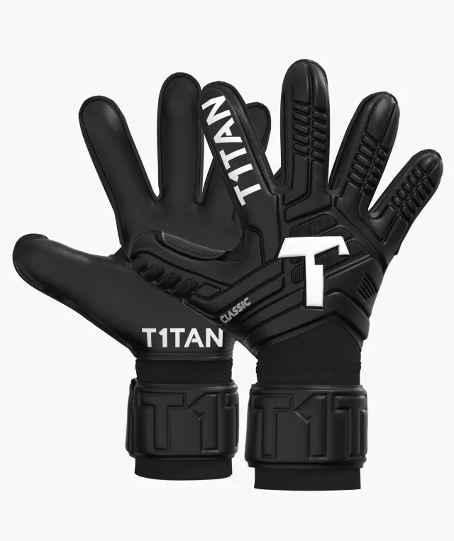 T1TAN Classic 1.0 Black-Out målmandshandsker u. fingersave